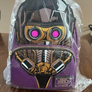 Loungefly Purple and Gold Backpack